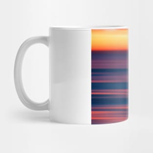 blue orange yellow sunset View Mug